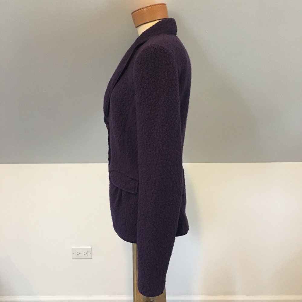 Armani Boucle Purple Blazer - Picture 2 of 9